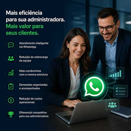 gestão condominial pelo WhatsApp para Administradoras de Condomínios
